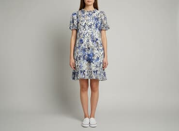 eleganckie sukienki z krótkim rękawem: Sukienka damska, rozmiar M — 6