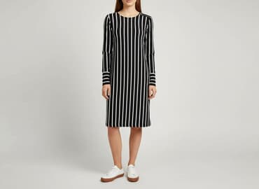 czarna sukienka z długim rękawem sinsay: Sinsay, Sukienka damska, rozmiar S — 6