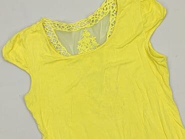 żółte bluzki z krótkim rękawem: Bluzka damska, rozmiar S — 1