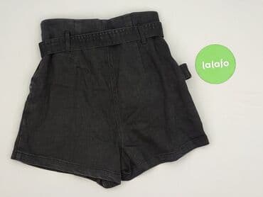 krótkie spodenki z wysokim stanem czarne: Szorty damskie, rozmiar S — 4