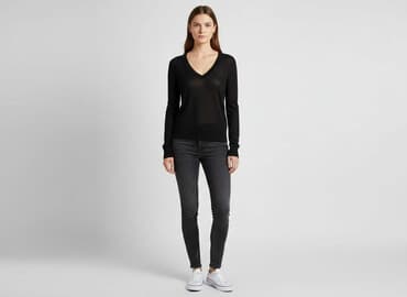 sweter kopertowy wiązany zara: Zara, Sweter damski, rozmiar S — 6