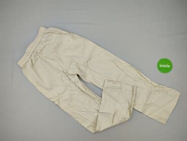 zara spodnie beżowe z wysokim stanem: Zara, Material trousers for women, size XS — 4