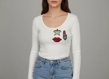 bluzka z samochodem: Bluzka damska, rozmiar S — 1