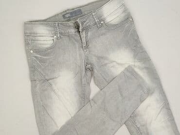 srebrne jeansy: Jeans for women, size S — 2
