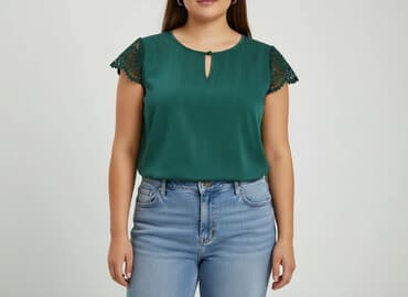 bluzki butelkowa zielen: Bluzka damska, rozmiar XL — 8