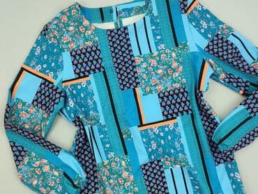 niebieska sukienka z długim rękawem: Women`s dress, size XL — 1