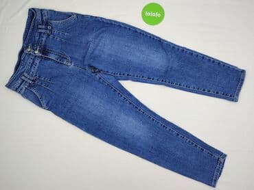 srebrne legginsy: M.Sara, Jeansy damskie, S — 2