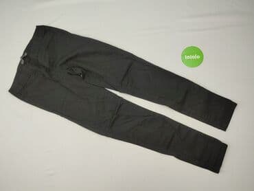 czarne cargo pull and bear: Diverse, Material trousers for women, size M — 2