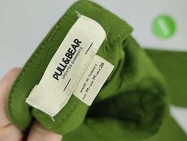 jeans na metry: PULL&BEAR, Spodnie materiałowe damskie, rozmiar M — 4