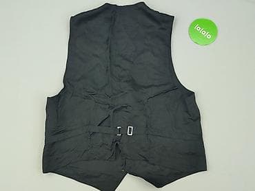 jean pascal jacket: Męska kamizelka garniturowa, grafitowa - Klasyczny krój z głębokim V — 3