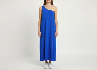 sukienki maxi na wesele niebieska: Sukienka damska, rozmiar S — 6