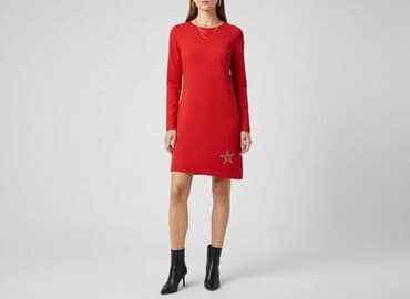 piękne czerwone sukienki na wesele: Sukienka damska, rozmiar S — 6