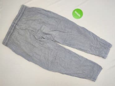 joggery lniane damskie: Papaya, Spodnie materiałowe damskie, rozmiar XL — 3