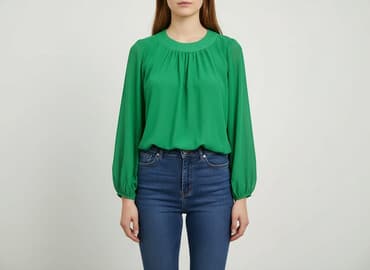 zielone bluzki damskie wyprzedaż: Bluzka damska, rozmiar S — 7