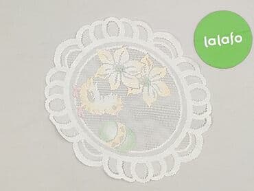 sukienkowa tkanina krzyżówka: Serwetka 30 x 30, kolor - Biały, stan - Bardzo dobry — 3