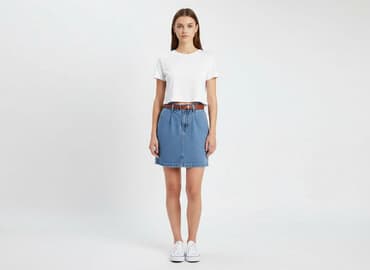 jeansowe spódniczka z guzikami noisy may: Noisy May, Spódnica damska, rozmiar XS — 7