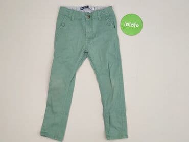 stradivarius spodnie woskowane z wysokim stanem: Material trousers, Okaidi, 3-4 years, 104, condition - Very good — 2