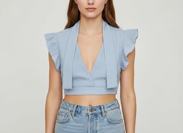 primark gingham top: PrettyLittleThing, Women`s top, size S — 6