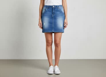 dżinsowe spódnice na szelkach: Top Secret, Spódnica damska, rozmiar M — 6