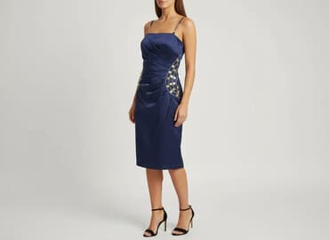 długie sukienki na wesele dla mamy: Sukienka damska, rozmiar S — 1