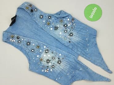 kamizelka jeansowa damska długa: Belika, Kamizelka damska, rozmiar M — 2