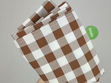 print catalogue poland: Obrus w kratę – brązowo‑biały, klasyczna pepitka/gingham - Wzór: duża — 4