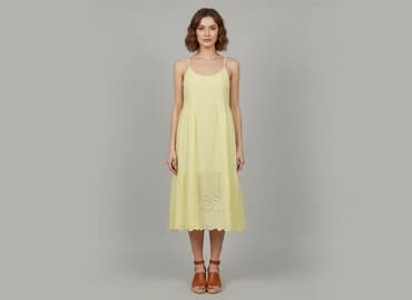 letnia sukienka zapinana z przodu krzyżówka: Sukienka damska, rozmiar S — 1