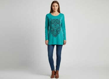 koszulki z sowami damskie: Tunika damska, rozmiar S — 1