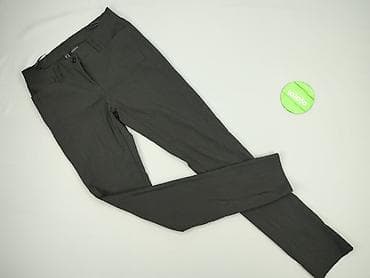 czarne jeansy plus size: Bodyflirt, Spodnie materiałowe damskie, rozmiar XS — 2