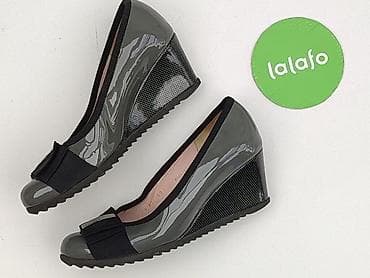 buty na koturnie jasne: Półbuty damskie, rozmiar 37 — 3