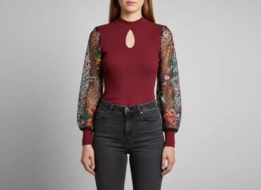 shein czarne bluzki: Shein, Bluzka damska, rozmiar L — 7