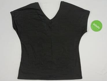 bluzka czarna z dekoltem v: Bluzka damska, rozmiar 3XL — 2