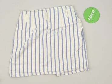 krótkie spodenki z wysokim stanem w paski: H&M, Szorty damskie, rozmiar S — 4