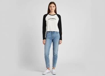 cropp bluzki z krótkim rękawem: PULL&BEAR, T-shirt damski, rozmiar S — 7