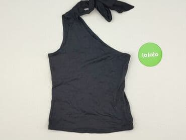 czarne bluzki wiązane pod szyją: Top damski, rozmiar S — 3