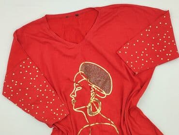 czerwona bluzki wieczorowe: Bluzka damska, rozmiar One size — 2