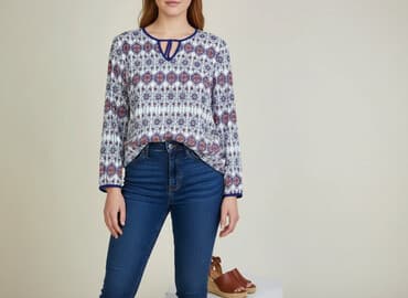 reserved bluzka z wiązaniem: Bluzka damska, rozmiar L — 1