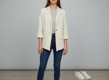 garnitury damskie shein: Shein, Marynarka damska, rozmiar L — 8