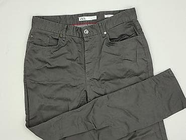 pull and bear dzwony: Zara, Material trousers for women, size M — 1