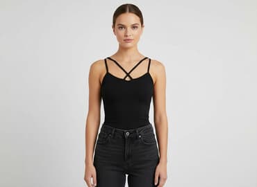 bluzka do jeansow: Bershka, Top damski, rozmiar S — 1