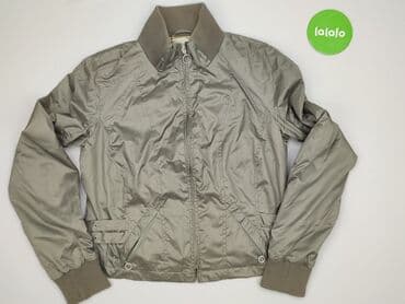 kurtka jeansowa z kożuszkiem damska: Easy, Kurtka bomberka damska, rozmiar M — 2