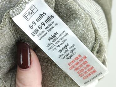 sweterek allegro: Sweatpants, F&F, 6-9 months, condition - Good — 4