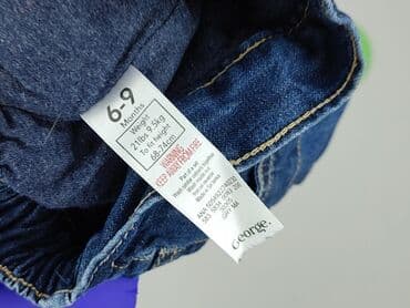 spodnie jeansowe niemowlęce: Spodnie jeansowe, George, 6-9 miesięcy, stan - Bardzo dobry — 5