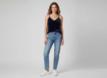 spódniczka welurowa: Bik Bok, Top damski, rozmiar L — 6