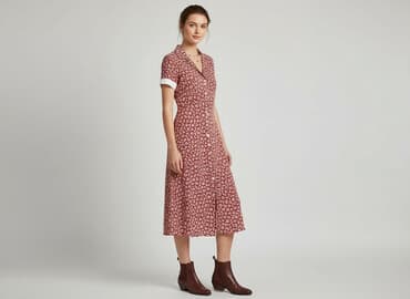 sukienki rozkloszowane midi na wesele: F&F, Sukienka damska, rozmiar M — 8