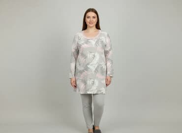 koszula nocna damska z długim rękawem: Italian Fashion, Nightshirt, size XL — 1