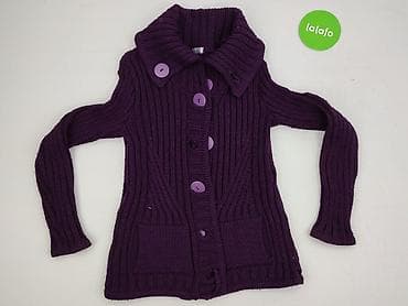 fiolet: Kardigan damski, rozmiar S — 2
