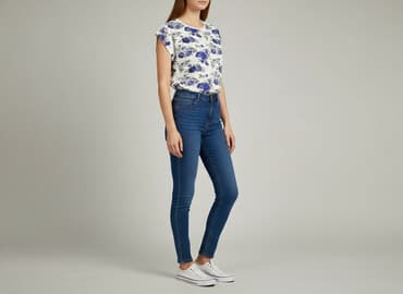 biały tshirt: T-shirt damski, rozmiar L — 7