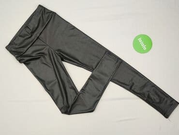 Women: Leggings Eco-leather for women, size S (EU 36) — 2