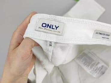 biale szerokie jeansy: Only Jeans, Jeansy damskie, rozmiar XL — 4